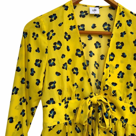 CAbi |  Yellow Animal Print Top - Picture 2 of 9
